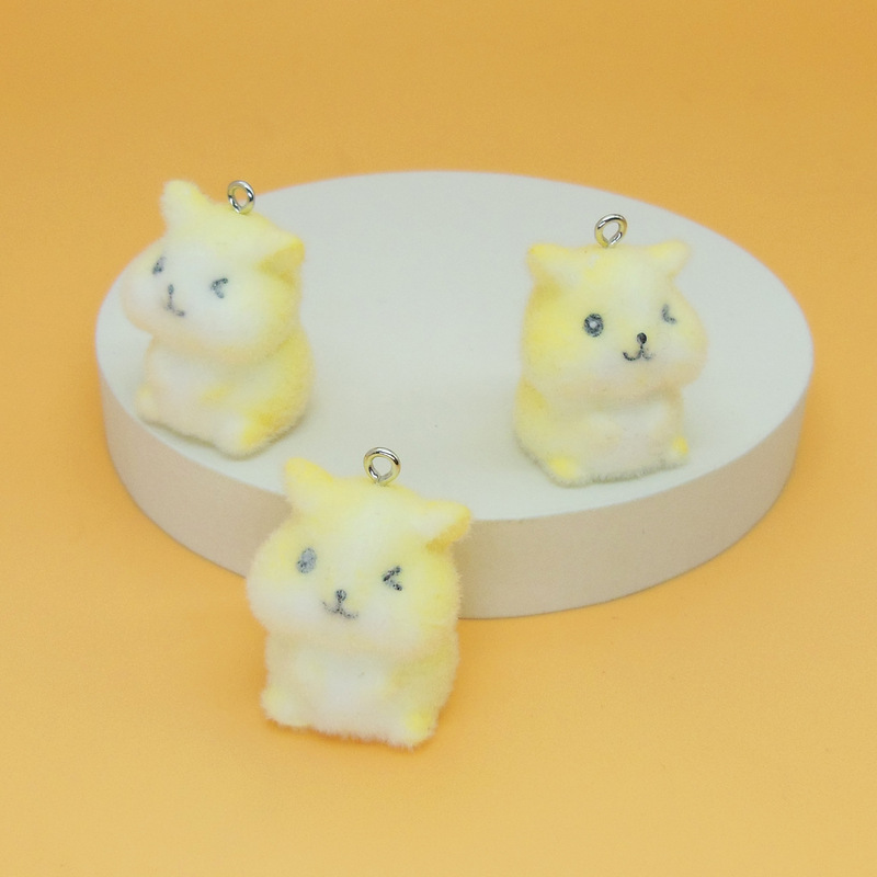 日本と韓国のかわいい植毛小動物ペンダント手作り DIY 携帯電話チェーンバッグペンダント植毛人形ジュエリーアクセサリー|undefined