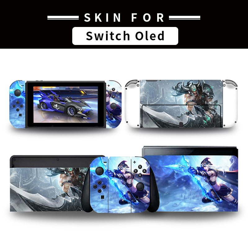 新款发售适用于任天堂switch oled全包贴纸 可制定创意彩贴NS痛贴