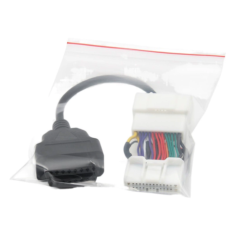 Применимо к Tesla одна минута два 26-контактный + 16-контактный автомобильный переходной кабель Модель 3Y OBD2 автомобильный переходной кабель