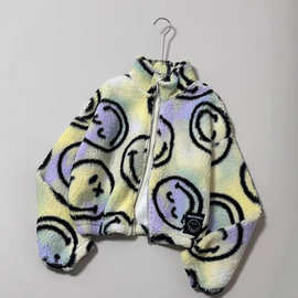 【TC3116】儿童加绒外套 拉链衫 保暖立领上衣134-170码