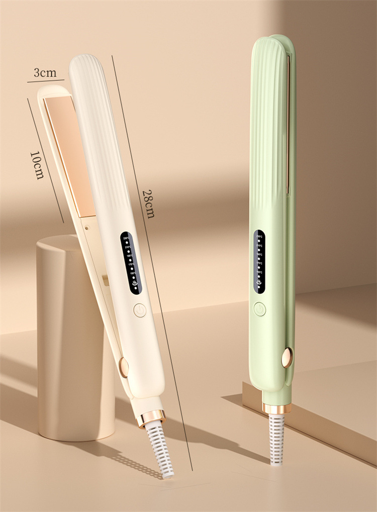 2-in-1 Hair Straightener and Curler Flat Iron Mini Portable Hair Straightening and Curling Tool for Bangs