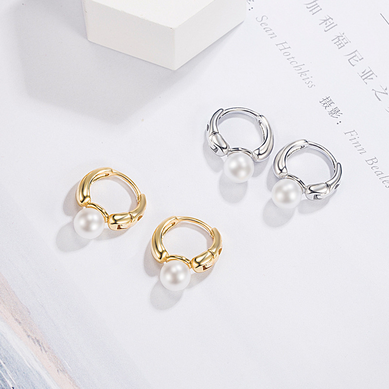 French Earrings Women's Pearl Earrings Niche Design Accessible Luxury Retro High-End Autumn and Winter Earrings 2022 New Style