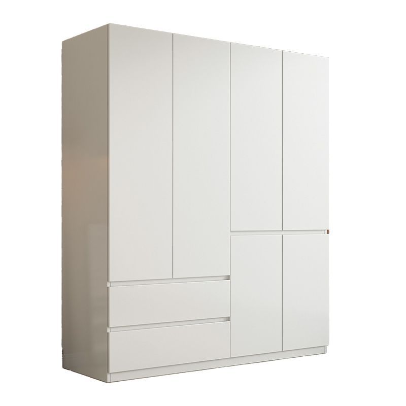 Solid Wood Wardrobe for Home Bedroom Rental Modern Simple Small Apartment Children's Cabinet Simple Assembly Storage Wardrobe