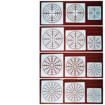 跨境热卖 Mandala石头彩绘 DIY手绘曼陀罗模板 辅助绘画工具模板