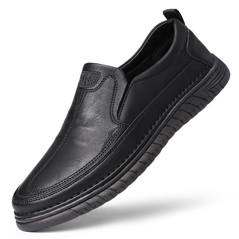 8531 Мужская обувь Повседневная обувь для вождения Lefu Туфли ручной работы на плоской подошве Весенняя Автомобильная прошивка Шапочки без шнуровки