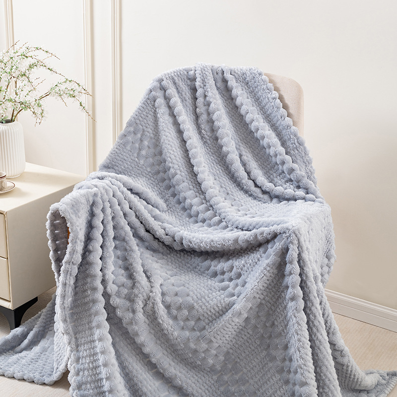 Transfronterizos Bebei lana dorada flanela Jacquard mantas de oficina siesta mantas de aire acondicionado mantas mantas de piña mantas