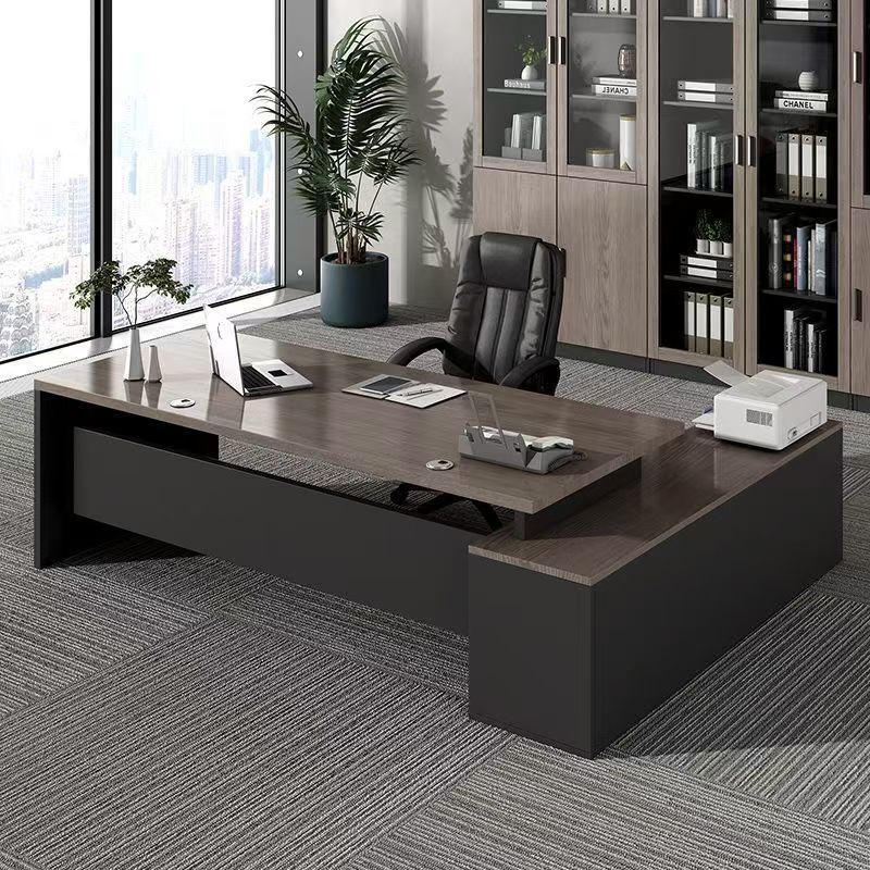Office Desk Boss Desk Simple Modern Computer Desk and Chair Combination Light Luxury High-End Single Supervisor Manager President Desk