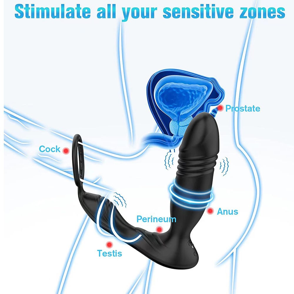 Prostata Massagegerät Mit App Steuerung Und Vibrationsring_voghion.com