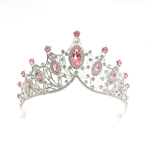 Bride Crown Hairpin Headpiece Wedding Korean 18th Birthday Adult Gift Crystal Crown Princess Dress Accessory