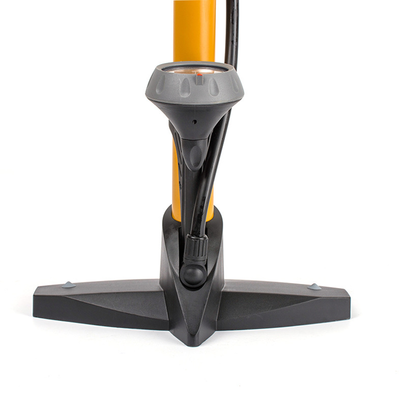 Giyo bicicleta bomba piso tipo 55p boca inteligente tubo suave con manómetro de aire inflador herramienta reparación