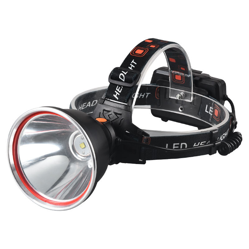 Fuerte luz LED faro recargable de largo alcance para acampar al aire libre lámpara de pesca larga resistencia lámpara de minería de inducción montada en la cabeza al por mayor