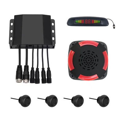 Radar Voice Alarm Sensor System for Park radarı - upgraded-model-4-probes-right-blind-spot-radar-sound-and-light-horn
