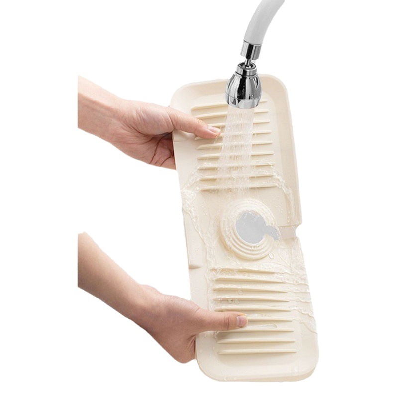 Estera de drenaje de silicona estera multifuncional a prueba de salpicaduras estera de secado del fregadero de la cocina estera de almacenamiento estera de agua del grifo