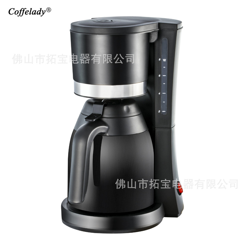 Coffelady 1.0L Drip Coffee Machine with Removable Filter and Stand with Glass Thermos Pot Coffelady 1.0L Drip Coffee Machine with Removable Filter and Stand with Glass Thermos Pot