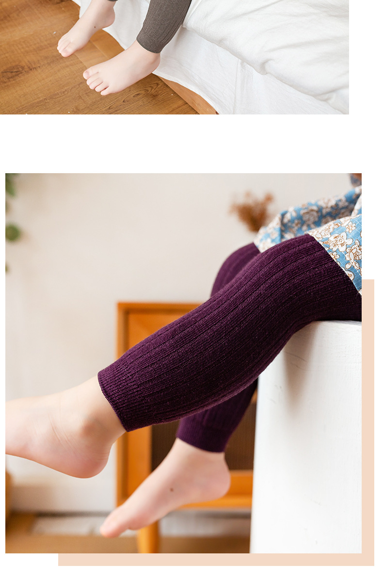Elegant Solid Color Jacquard Cotton Pants & Leggings display picture 8