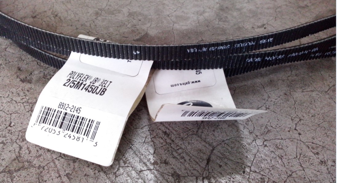 盖茨GATES POLYFLEX 2/5M1250JB USA 3/5M1250JB车床主轴三角皮带