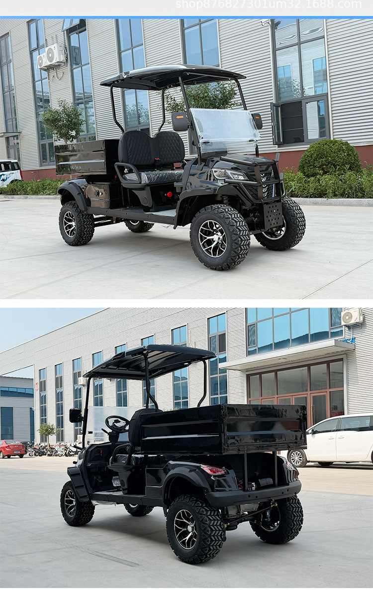 Electric golf cart, off-road version golf cart, scenic area sightseeing vehicle, tourist four-wheel shuttle vehicle