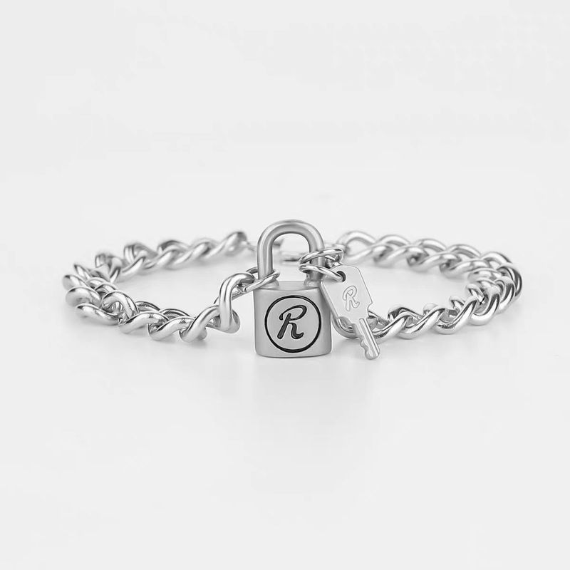 Nana Nanjing Lock Bracelet Men's Trendy Sid Original Matte Punk R Lock Couple Love Bracelet Chain Retro