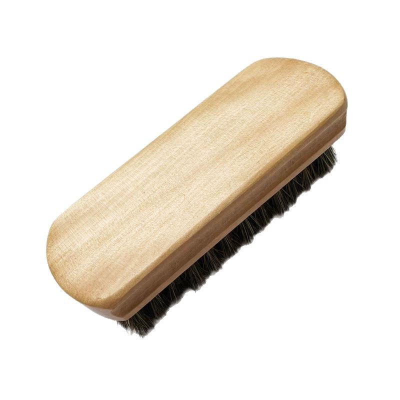 Щетка из цельного дерева среднего размера из конского волоса, предметы первой необходимости, домашняя щетка для обуви, масляная полировка, удаление пыли, мягкая щетина, коричневый, красный