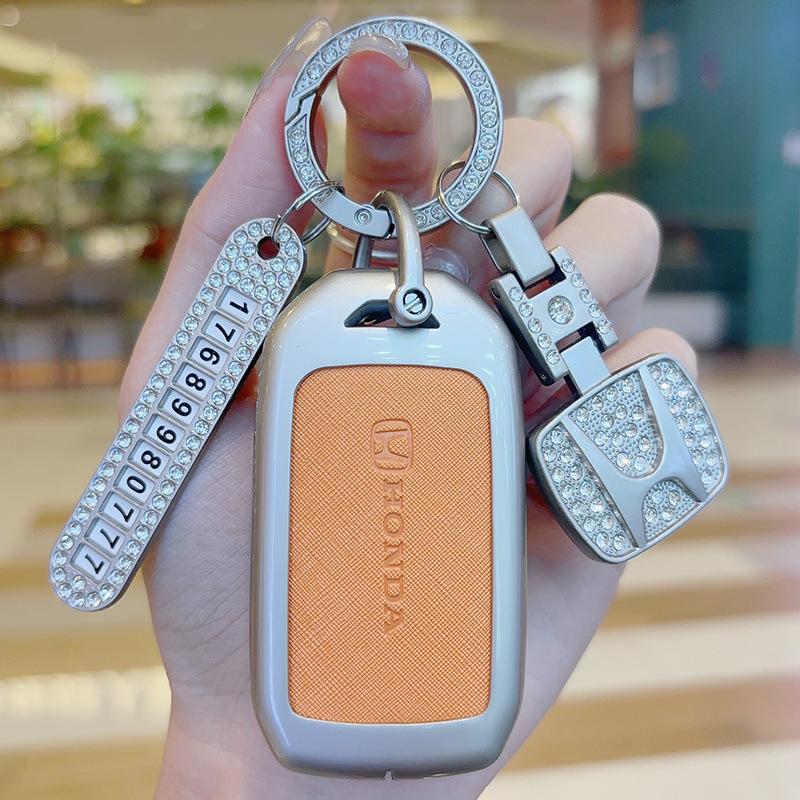 ホンダのキーカバーを適用します。女性十一代アコード十代思域crv型格xrv冠道英仕派のキャンバスボタンです。|undefined