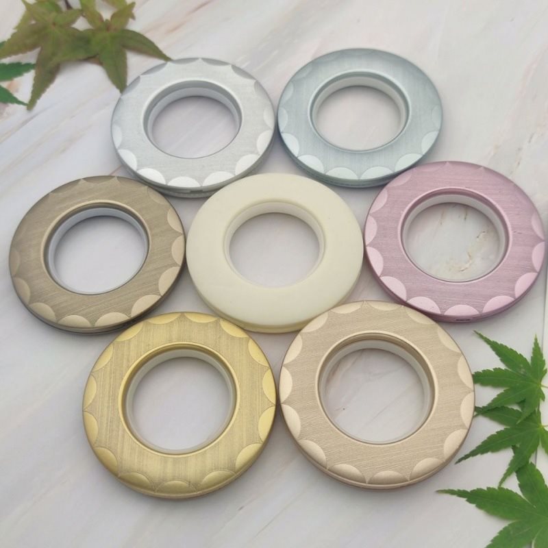 Double-sided Brushed Roman Rod Hanging Ring Roman Ring Curtain Ring Household Silent Roman Ring Punched Ring Curtain Buckle Ring