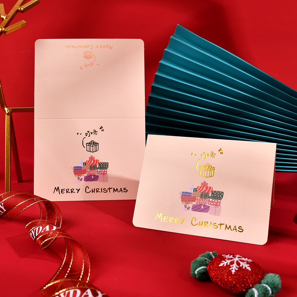 Amazon Hot Sale Navidad tarjetas de felicitación inswind festivales tarjetas de felicitación de negocios tarjetas de regalo de acompañantes de alto nivel