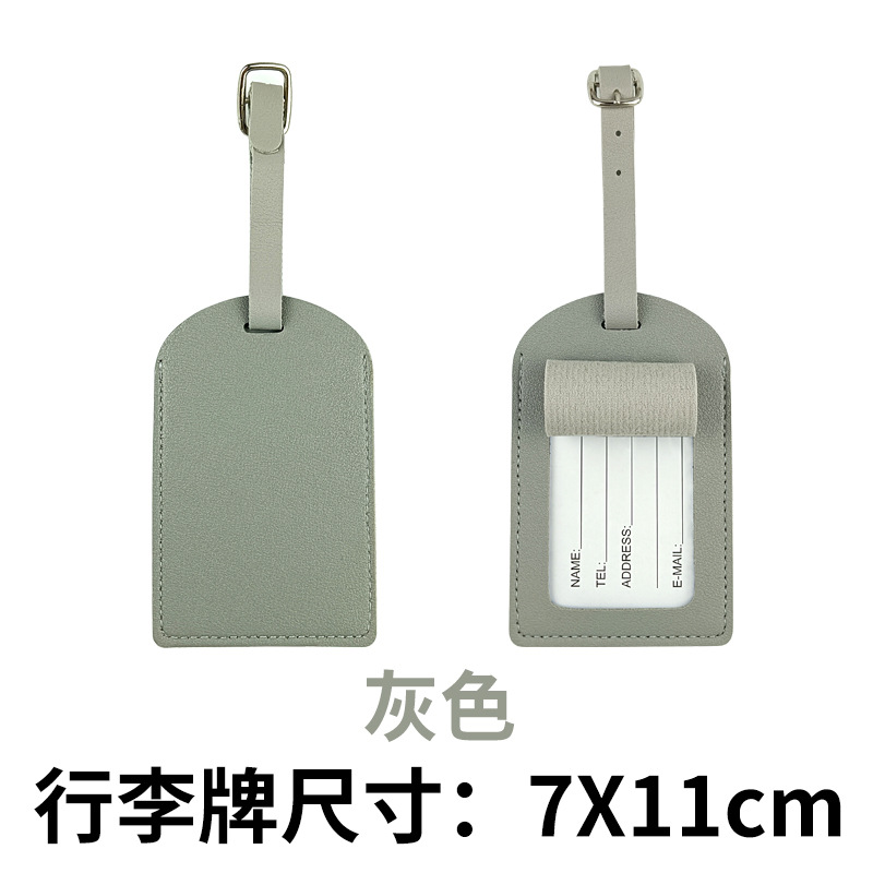 Tarjeta de embarque de punto transfronterizo, piel de pu gruesa, cartera de pasaporte LOGO, bolsa de pasaporte con tarjeta de papel, juego de etiqueta de equipaje