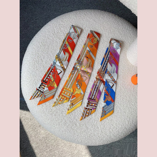 Stream-worthy ribbon-wrapped bag handles: chic silk ribbons, petite scarves, live-stream hairbands, Korean-style neckerchiefs—perfect as versatile gift souvenirs!