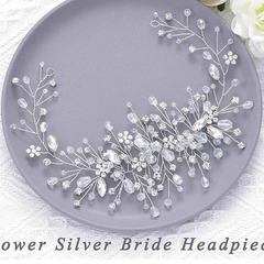 アマゾン速売通欧米水ドリル水晶髪飾り髪櫛髪飾り結婚式ウェディングドレス宴会髪飾り