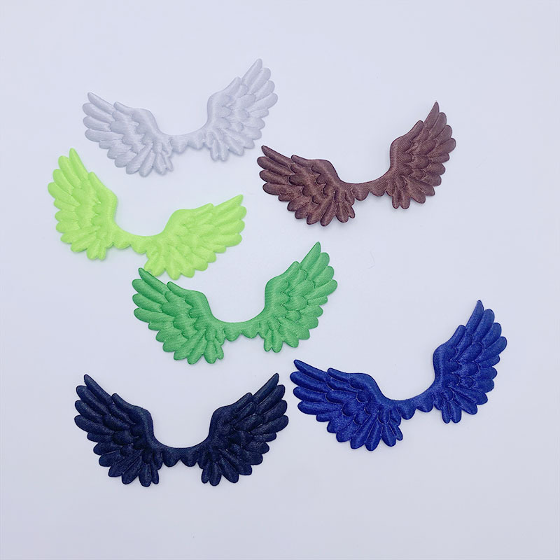 Ultrasonic Fabric Embossed Satin Angel Wings DIY Decorative Cake Clothing Bar Toy Accessories