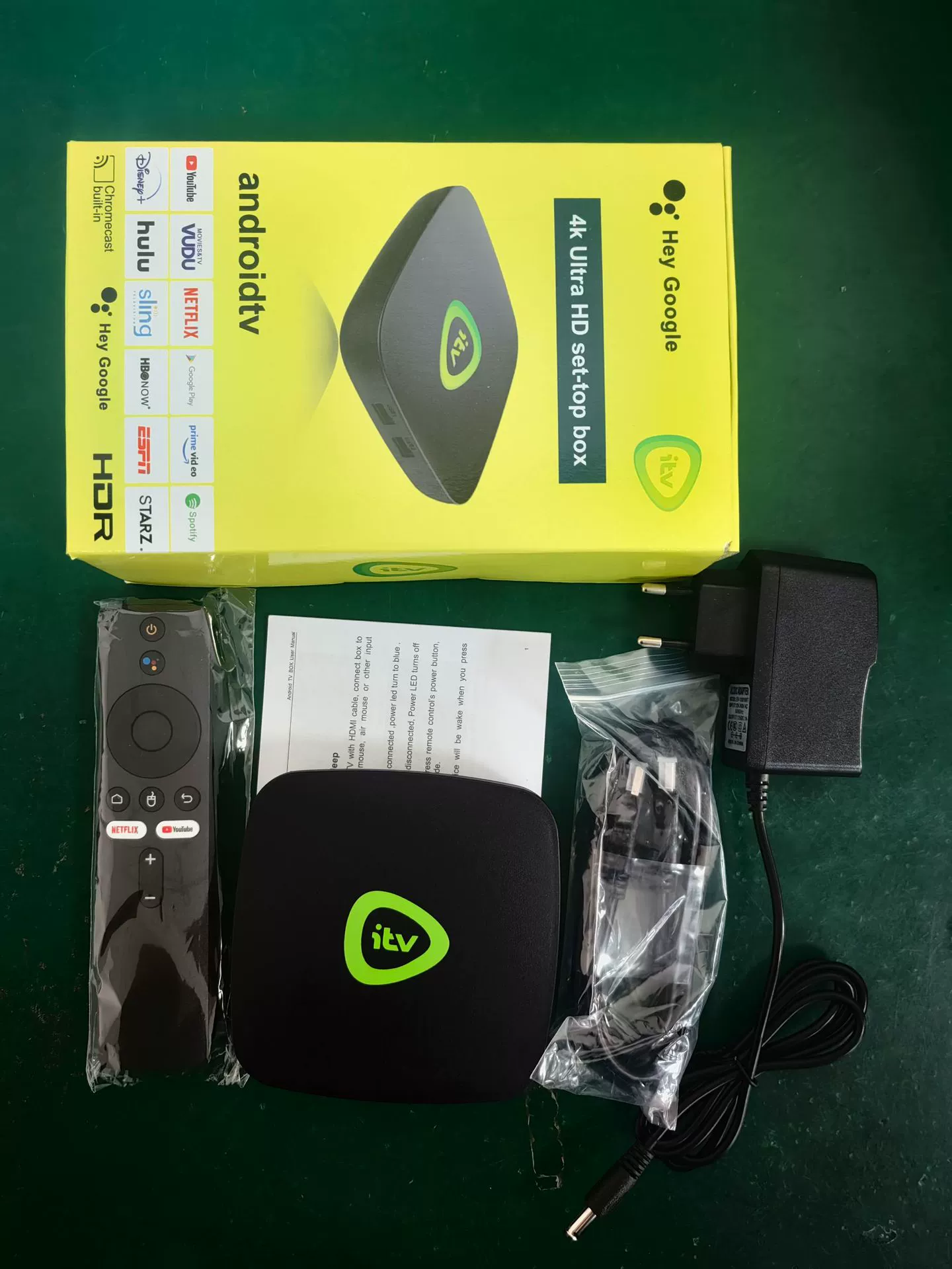 ATV Android TV приставка 4K HD сетевой плеер, беспроводной Wi‑Fi HD плеер TV BOX