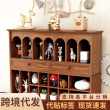 复古实木质抽屉收纳盒桌面文具饰品胶带化妆品整理多层zakka柜子