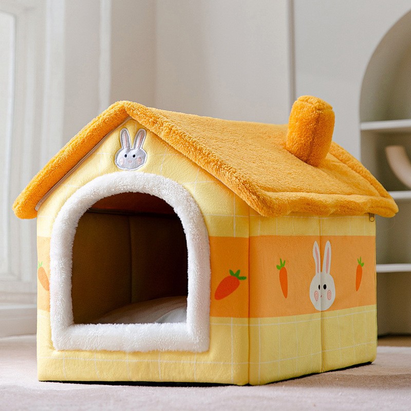 Perrera tipo de casa Four Seasons universal perro pequeño Teddy cubo extraíble y lavable Casa de perro gato cama nido primavera y otoño suministros para mascotas