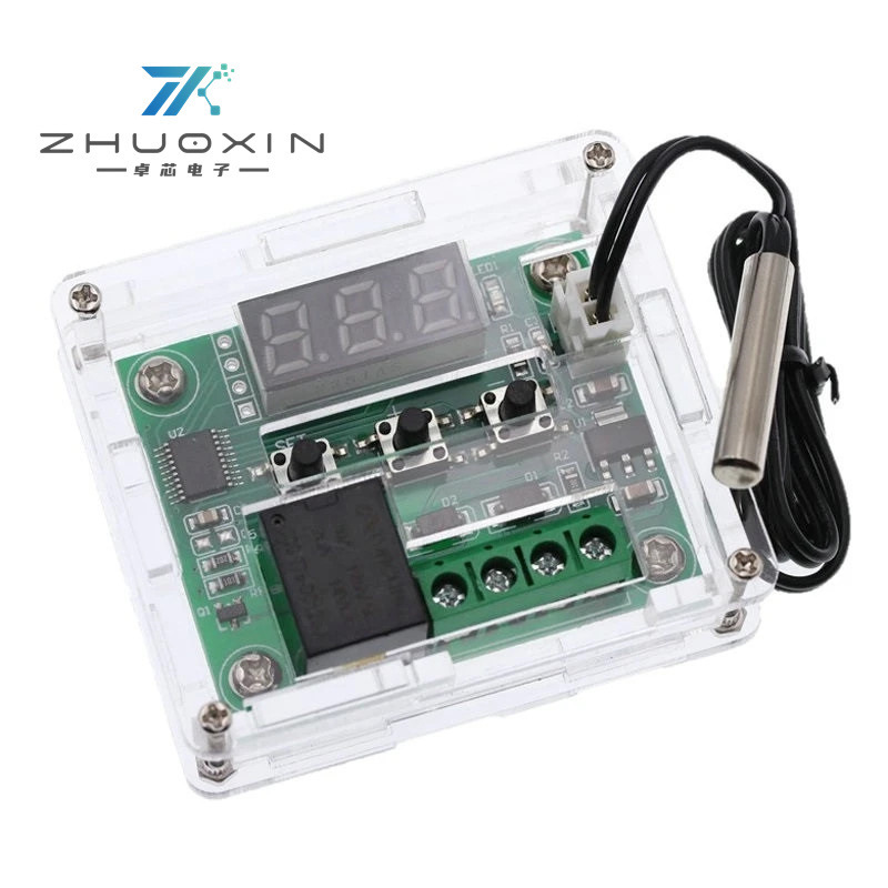 XH-W1209 digital display thermostat high precision temperature controller shell acrylic shell protective shell