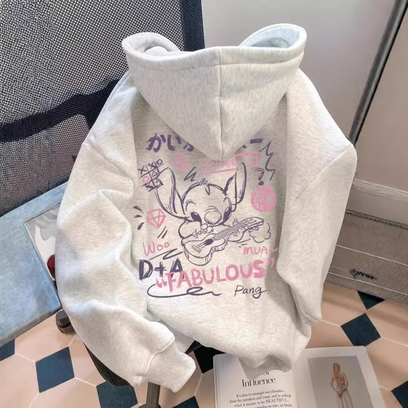 Imitation Cotton Composite Milk Silk 320g (Silver Fox Velvet 420g) Round Neck Hooded Loose Sweatshirt Imitation Cotton Composite Milk Silk 320g (Silver Fox Velvet 420g) Round Neck Hooded Loose Sweatshirt