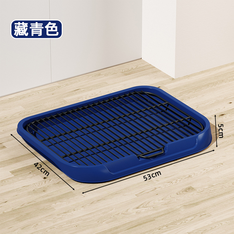 Inodoro para perros, lavabo de mierda de gran tamaño, inodoro para perros de panel plano, anti-orina, salpicaduras externas con columna extraíble y lavable, punto rápido