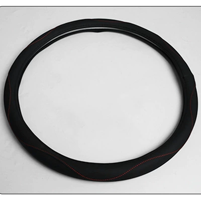 Men's Car Steering Wheel Cover Anti-Slip Direction Protective Cover Large Truck Truck Large Handlebar Cover Refrigerated Truck Bus (Steering wheel cover) - security-black-40cm