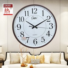 现货康巴丝14寸钟表家用客厅卧室办公创意时钟时尚简约批发挂墙