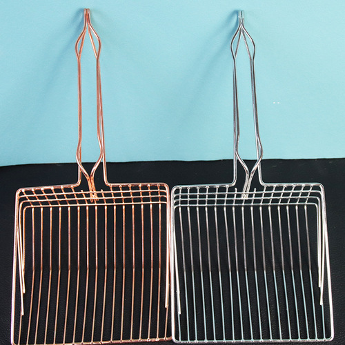 Cat litter shovel extra large hollow metal cat poop shovel pet cleaning supplies cat toilet fine hole poop shovel cat litter shovel