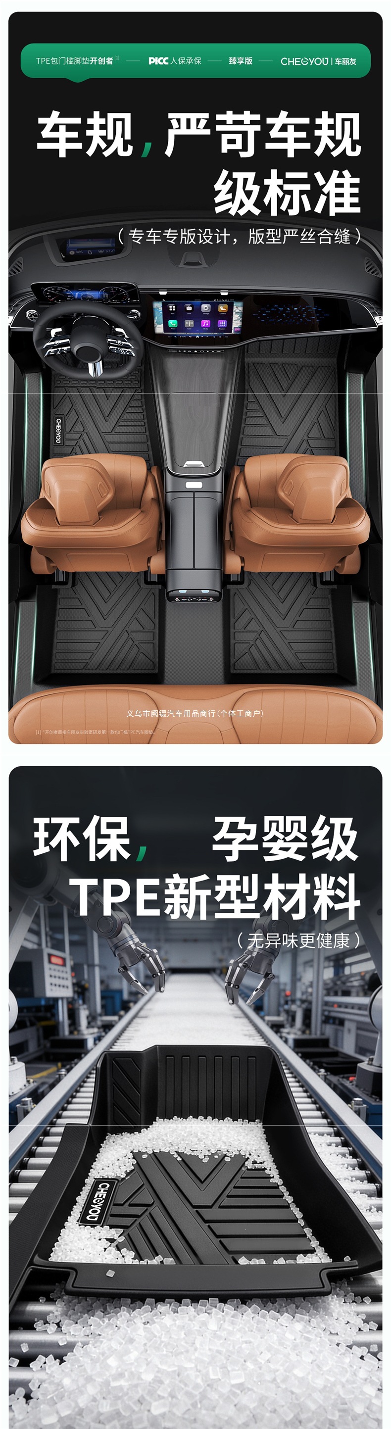 Suitable for Leapmotor C10, C11, A10, B01, C16, B10Lafa5 TPE full-cover car floor mats