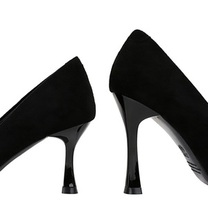3767-1 European and American style minimalist slimming banquet high heels, wine glass heels, ultra-high heels, suede sha