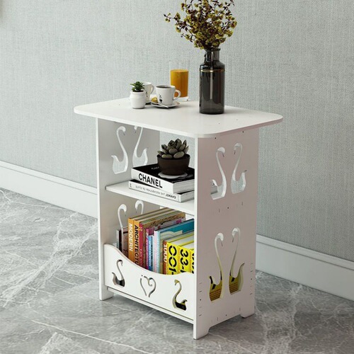 Modern minimalist bedside cabinet bedroom storage cabinet living room coffee table small apartment sofa side table simple mini storage rack