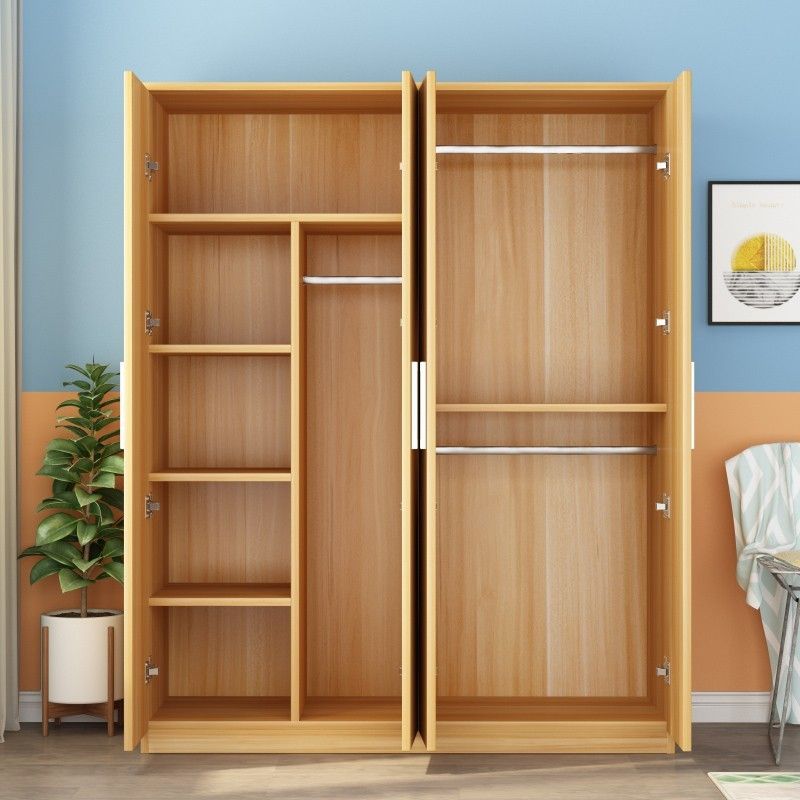 Wardrobe for Home Bedroom Rental Solid Wood Simple Storage Multi-Layer Assembly Cabinet Simple Economical Large Wardrobe