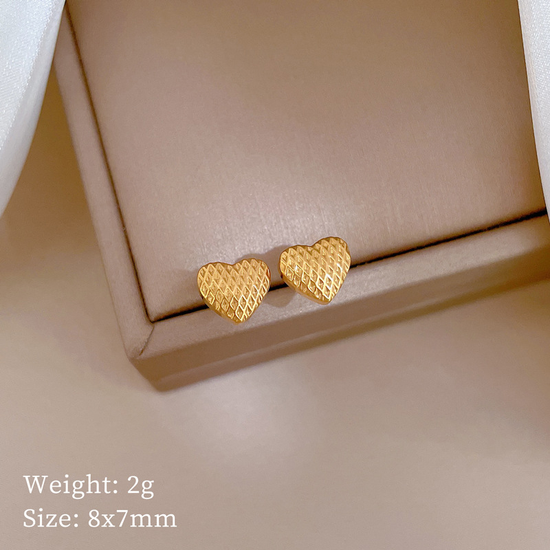 [Acero de titanio de todo el cuerpo] fritillary Lucky Grass pendientes minimalistas pendientes fríos para hombres y mujeres pendientes de banquete de temperamento personalizado