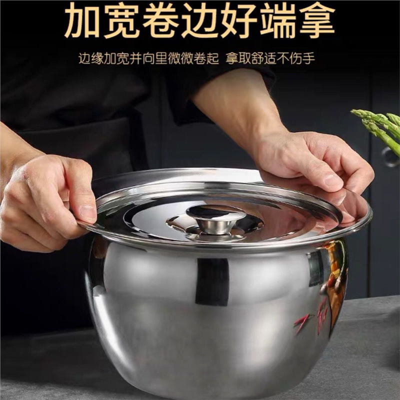 Cuenca de aceite de acero inoxidable con cubierta, tanque de aceite doméstico, cuenca de manteca de cerdo, tambor de descarga de aceite de cocina, cuenca de aceite comercial resistente a altas temperaturas