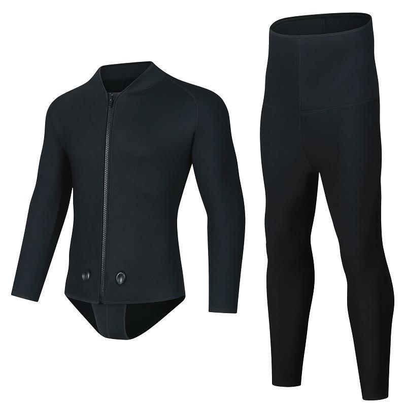 Diving Suit 3mm Professional Winter Swimming Warm Hunting and Fishing Suit Deep Snorkeling Cold-proof Two-piece Jellyfish Fishing Suit Diving Suit