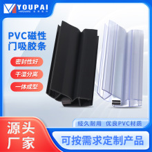 淋浴房透明硅胶pvc防撞挡水条玻璃门密封条室内外可用磁吸条批发