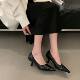 Niche French Pointed Leopard Print High Heels Women's 2025 New Spring Elegant Socialite Not Tired Feet Commuting Shoes