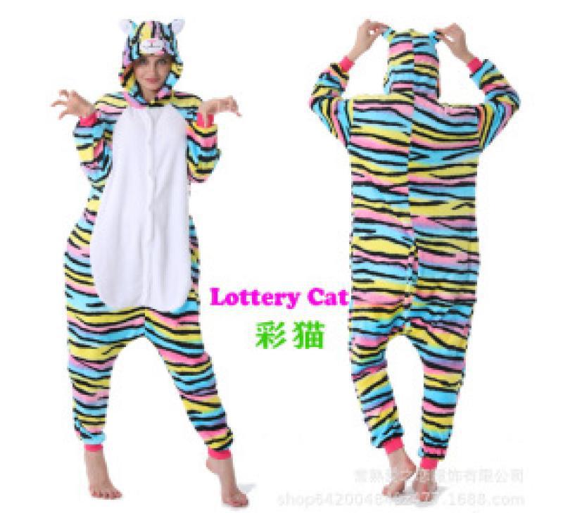 Pijamas transfronterizos al por mayor de fábrica Labubu pijamas femeninos de una sola pieza de dibujos animados pijamas de animales de franela Capibala