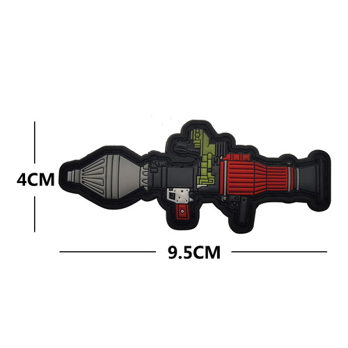 PVC soft glue Q version cartoon weapon gun armband Velcro morale patch patch backpack sticker